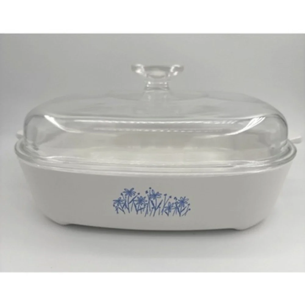 Corning Ware Microwave Browning Dish MW-16 With Pyrex Lid A-12-C Sears 8467320